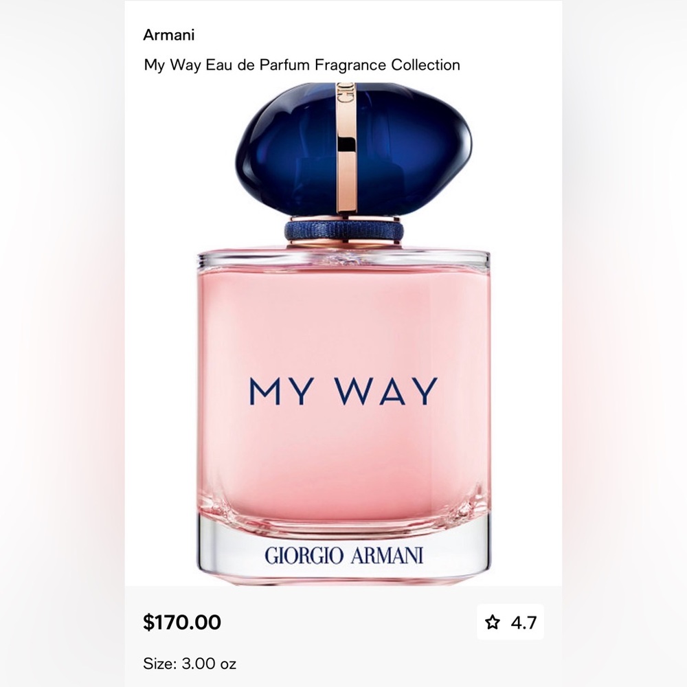 Giorgio Armani My Way with Pink and Blue Accents